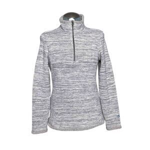 KUHL Women’s Gray Marled Quarter Zip Fleece Pullover – Size M